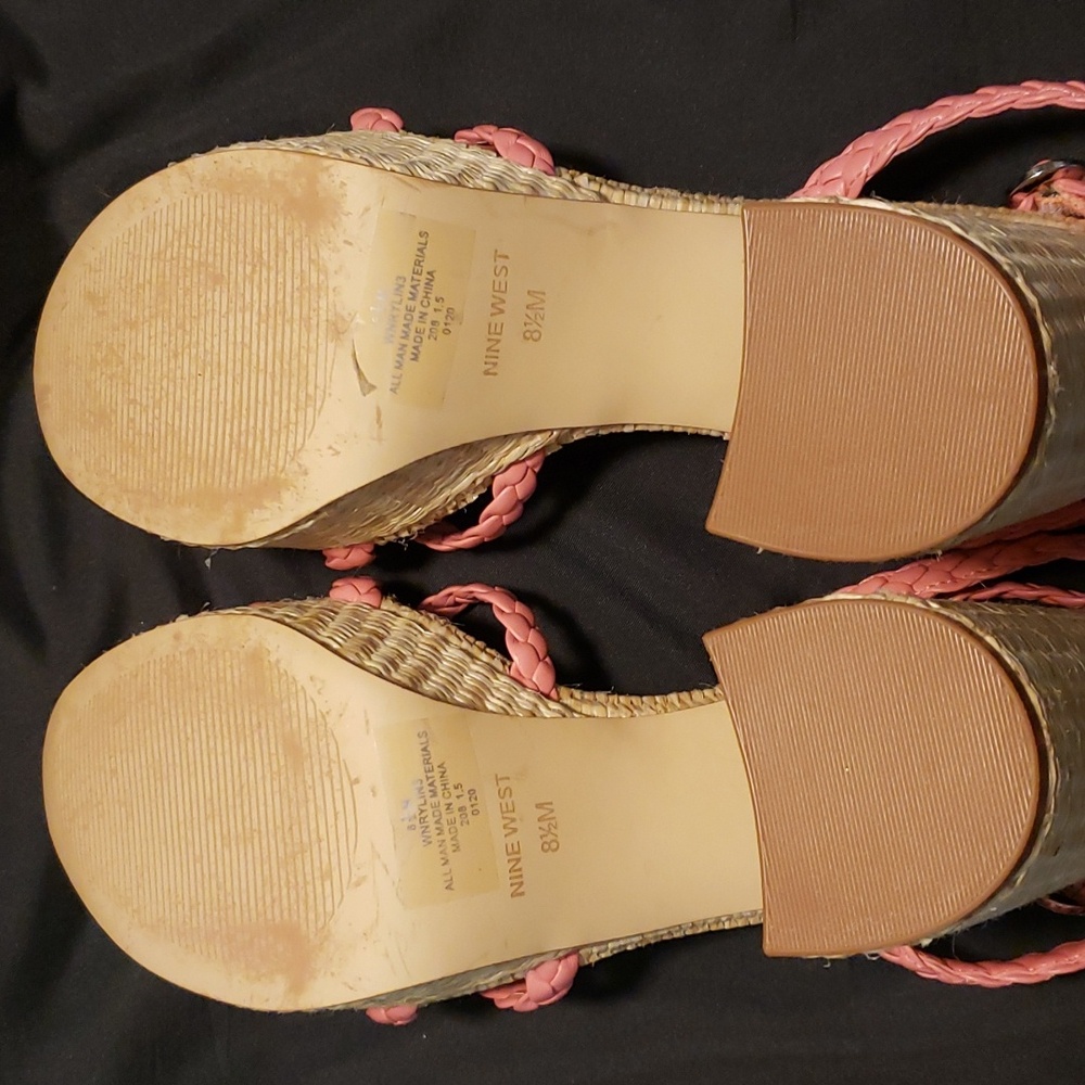 Nine West Pink Platform Pinup Wedge - Picture 7 of 7